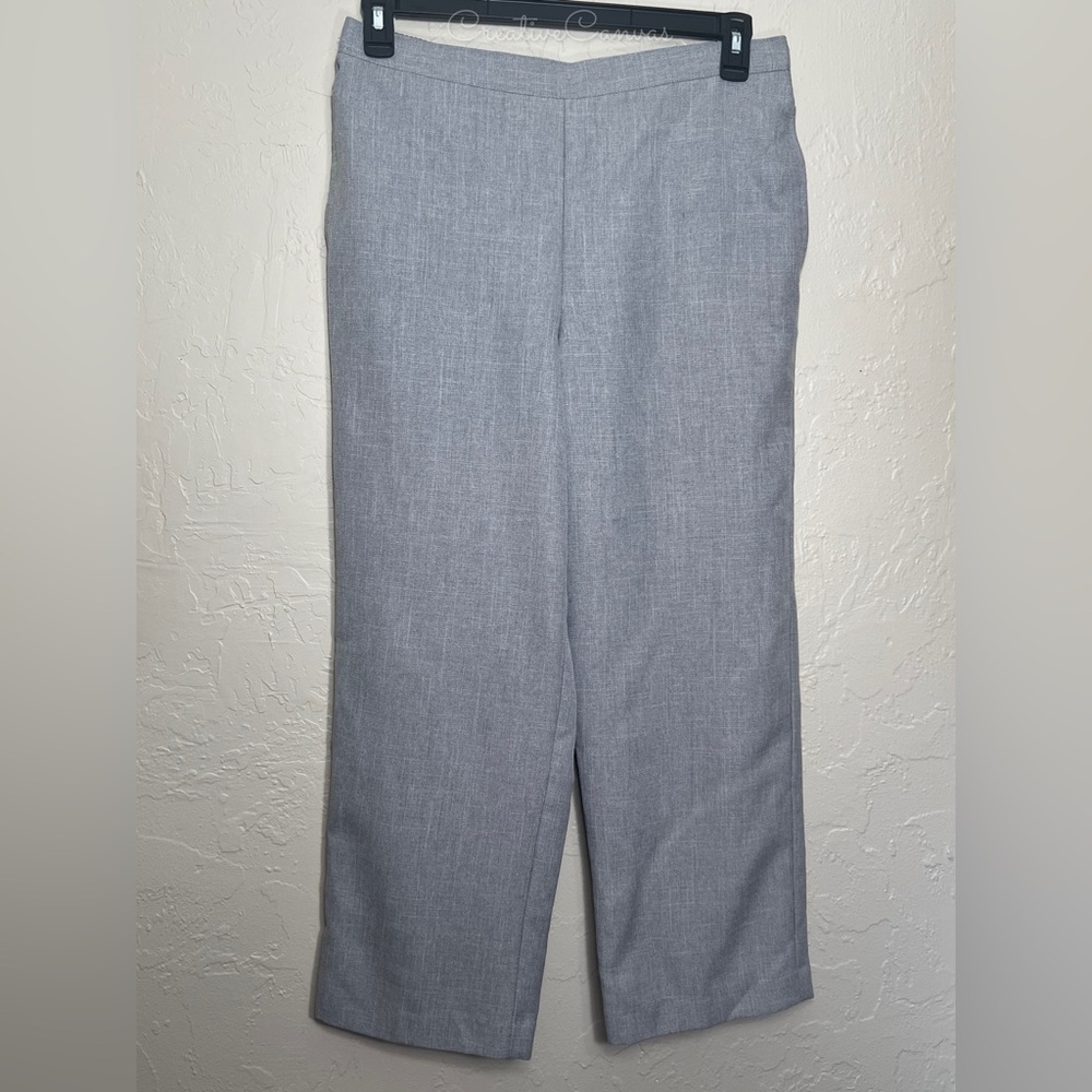 Alfred Dunner Women's Grey Trousers Size 12P